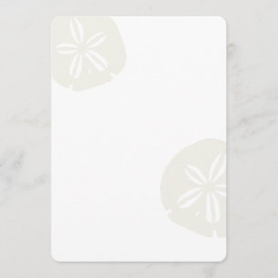 Sand Dollars Blank Beach Wedding Fan Program Paper Programm