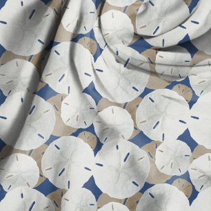 Sand Dollars Muster Tan Navy Blau Stoff