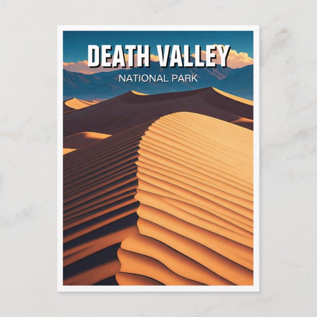 Sand Dune Death Valley Nationalpark Souvenir Postkarte (Vorderseite)