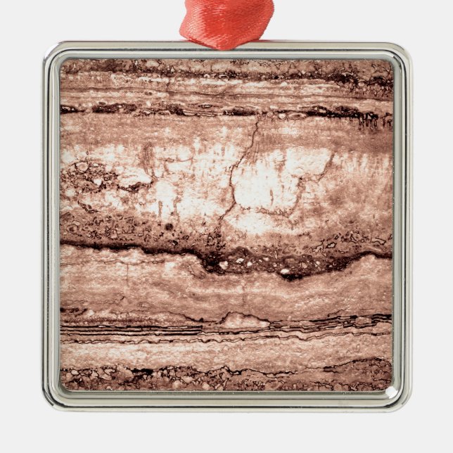 Sand Dune Granit, braun-braune Felsen Ornament Aus Metall (Vorne)