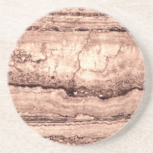 Sand Dune Granit, braun-braune Felsen Sandstein Untersetzer (Vorne)