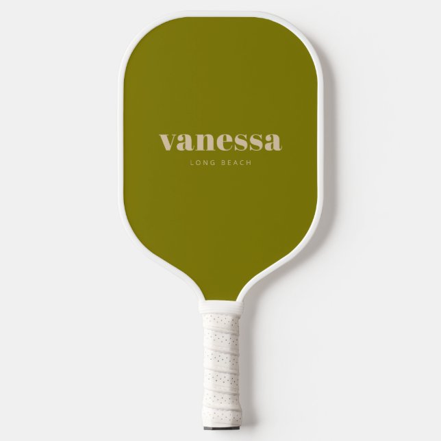 Sand-Dünen-Reverse-Minimal-Modern-Klassik-Name Pickleball Schläger (Vorderseite)