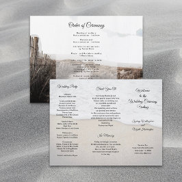 Sand Dunes Coastal Hochzeitsprogramm