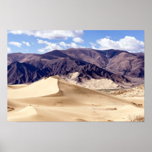 Sand dunes near Samye Monastery - Tibet Poster