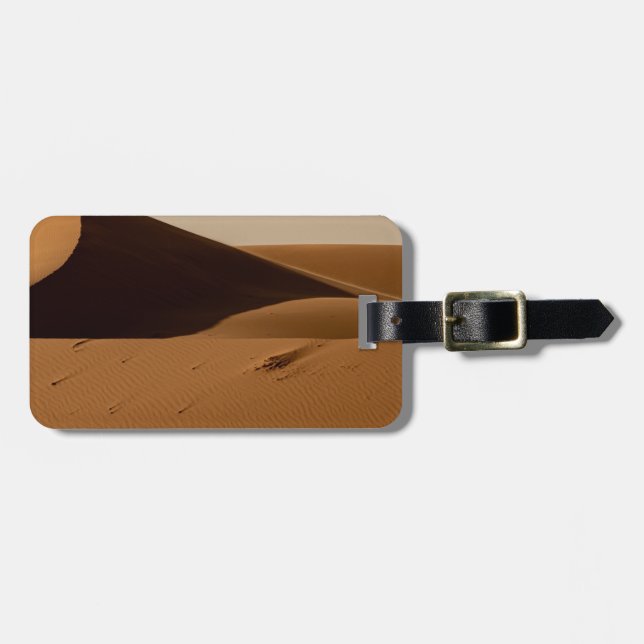 Sand Dunes Wüste Landschaft Gepäckanhänger (Vorderseite horizontal)