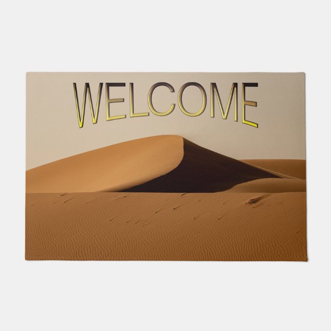 Sand Dunes Wüste Landschaft Willkommen Fußmatte (Vorderseite)