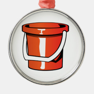 Sand-Eimer-Eimer Ornament Aus Metall
