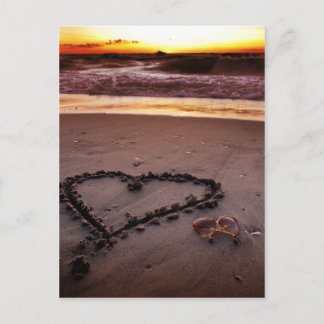 Sand Heart Postkarte