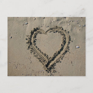 Sand Heart Postkarte