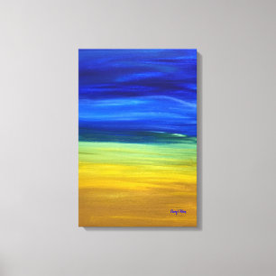 Sand Himmel Acrylmalerei Mischungen Cheryl Paton Leinwanddruck