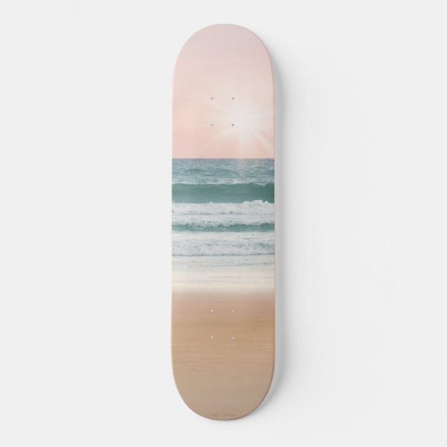 Sand, Himmel und Meer. Skateboard (Vorderseite)
