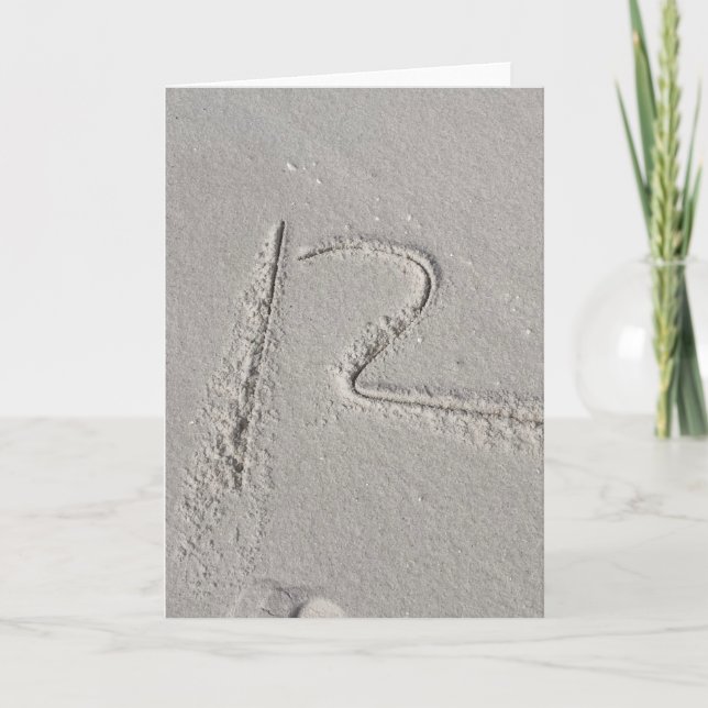 Sand Holiday Card Feiertagskarte (Vorderseite)