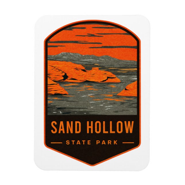 Sand Hollow Staat Park Magnet (Vertikal)