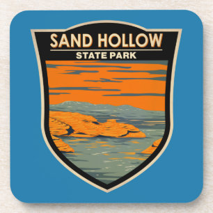Sand Hollow State Park Utah Vintage Getränkeuntersetzer