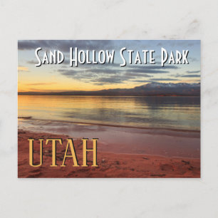 Sand Hollow Utah Sunset Postkarte