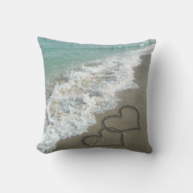 Sand Hört am Strand Kissen (Vorderseite)