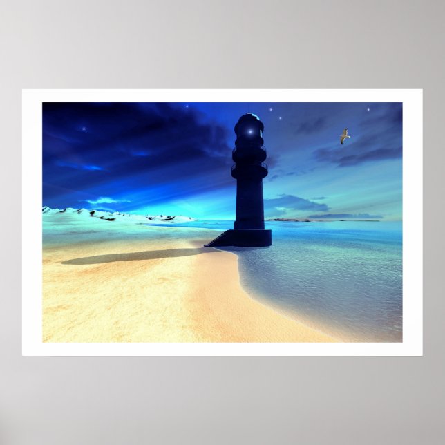 SAND-ISLAND-LICHTDRUCK POSTER (Vorne)