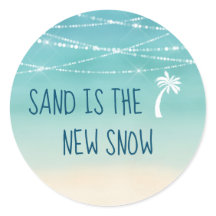 Sand ist der Weihnachtsstrand an der New Snow Coas