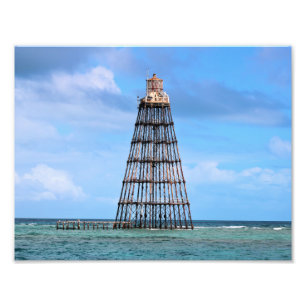 Sand Key Lighthouse, Florida Foto Print