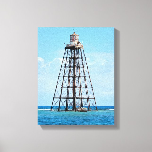 Sand Key Lighthouse, Florida Wrapped Canvas Print Leinwanddruck (Vorderseite)