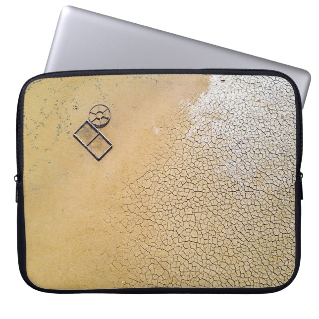 Sand Laptopschutzhülle (Vorderseite)