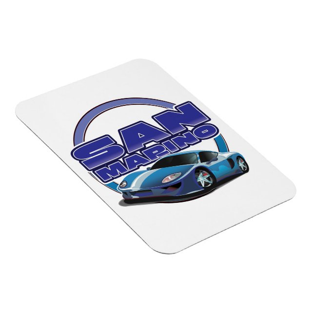 Sand Marino Sportwagen Magnet (Rechte Seite)