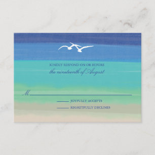 Sand, Meer und Seagullen   RSVP für bemalte Hochze