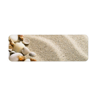 Sand mit Muscheln und Steinen. Zusammensetzung