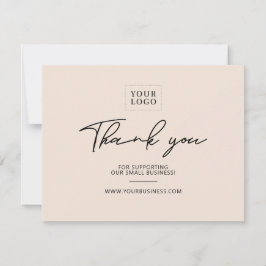 Sand | Modern Letters Business Dankeschön Card Dankeskarte