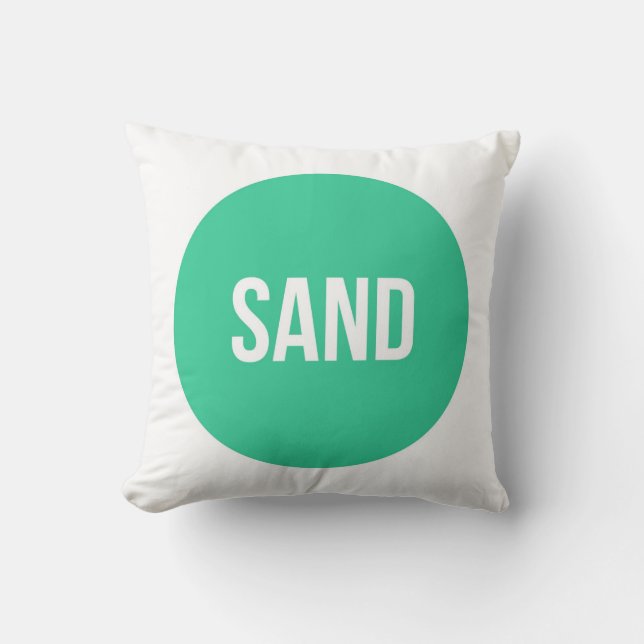 "Sand-" modisches grafisches Kissen (Vorderseite)
