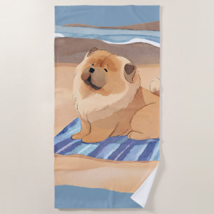 SAND N' SEE Chow Hunde Strandtuch