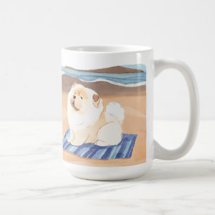 SAND N' SEE Creme Chow Chow Hund Kaffeetasse