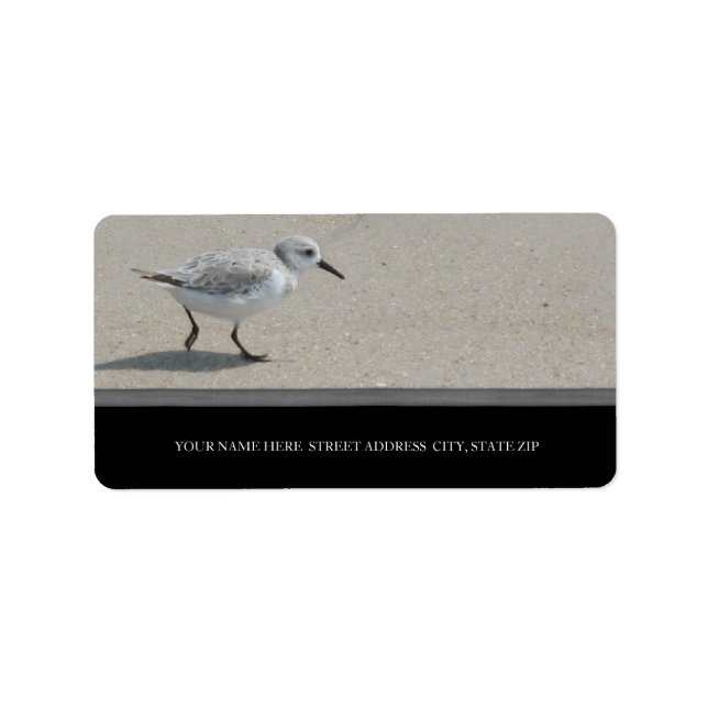 Sand Piper Address Labels Adressaufkleber (Vorne)
