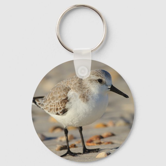 Sand Piper und Seashells Schlüsselanhänger (Vorderseite)