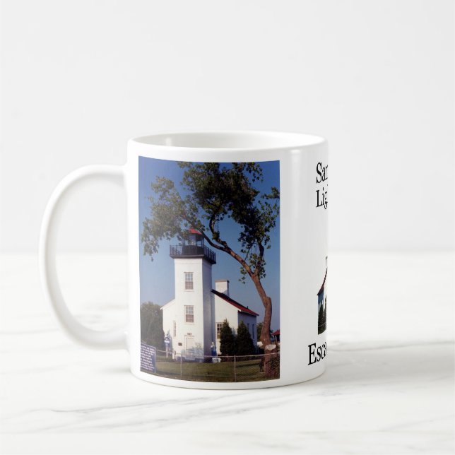 Sand Point Leuchtturm Escanaba Tasse (Links)