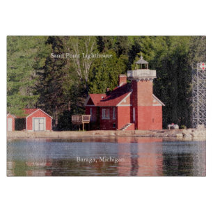 Sand Point Lighthouse Baraga Schneidbrett Schneidebrett