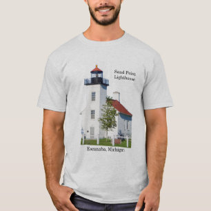 Sand Point Lighthouse Escanaba Shirt light