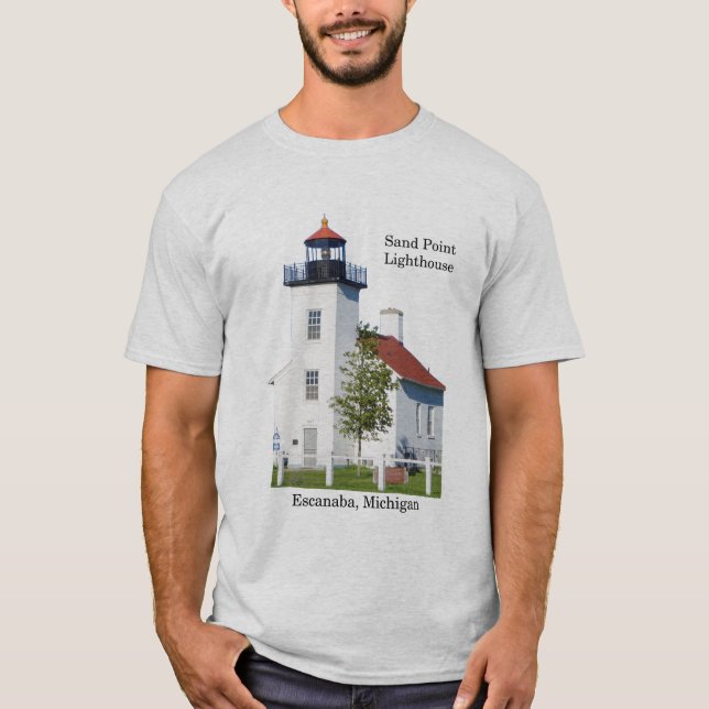 Sand Point Lighthouse Escanaba Shirt light (Vorderseite)