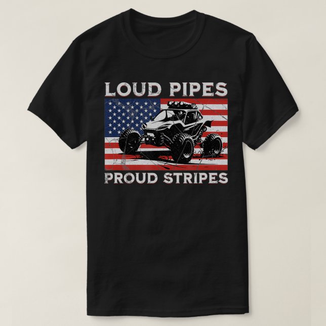 Sand Rail Dune Buggy Offroad US Flag Sand Racing F T-Shirt (Design vorne)