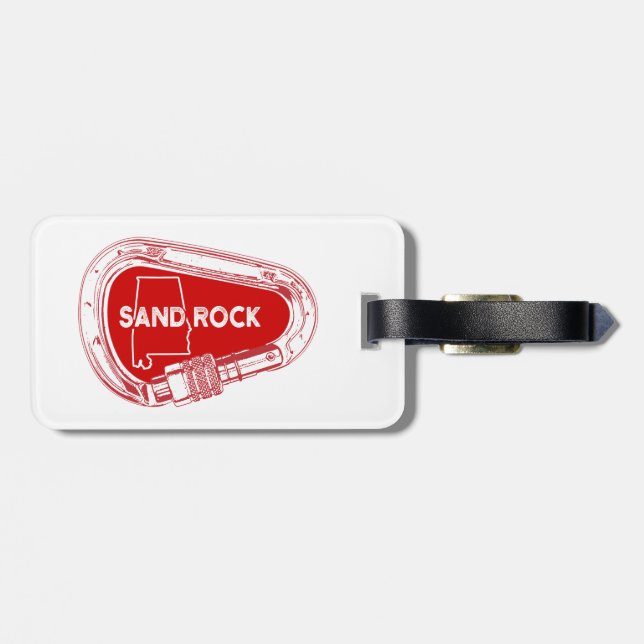 Sand Rock Alabama Rock Climbing Carabiner Gepäckanhänger (Rückseite horizontal)