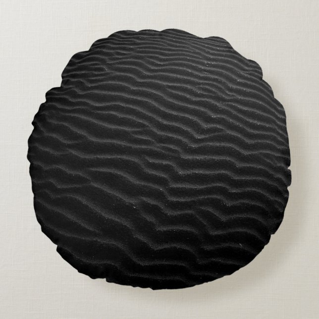 Sand Rundes Kissen (Vorderseite)