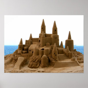 Sand-Schloss Poster