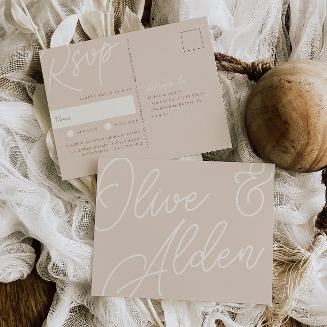 Sand | Script Watermark Meal Choice UAWG Postkarte (Von Creator hochgeladen)