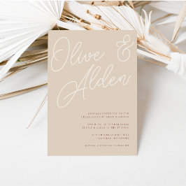 Sand | Script Watermark Wedding Einladung