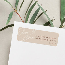 Sand | Script Watermark Wedding Rücksendeadresse