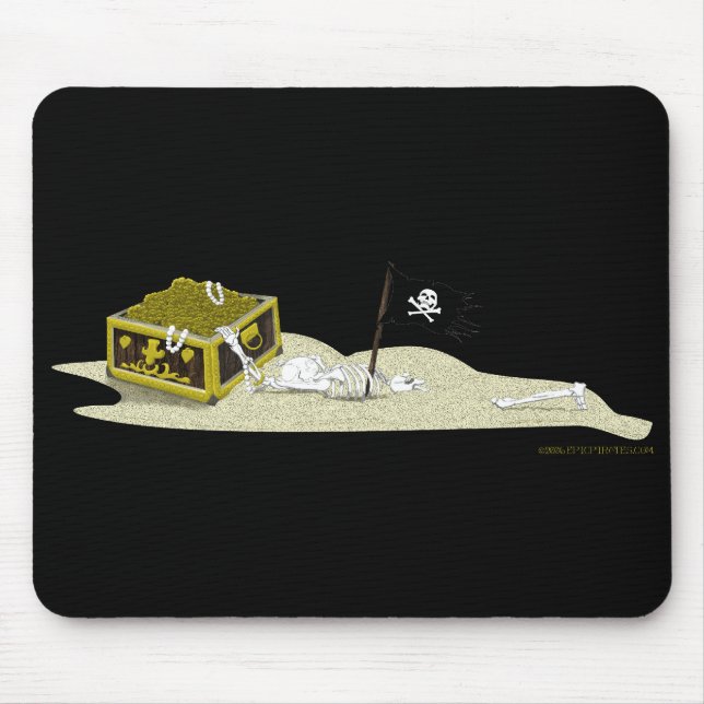 Sand-Skelett Mousepad (Vorne)