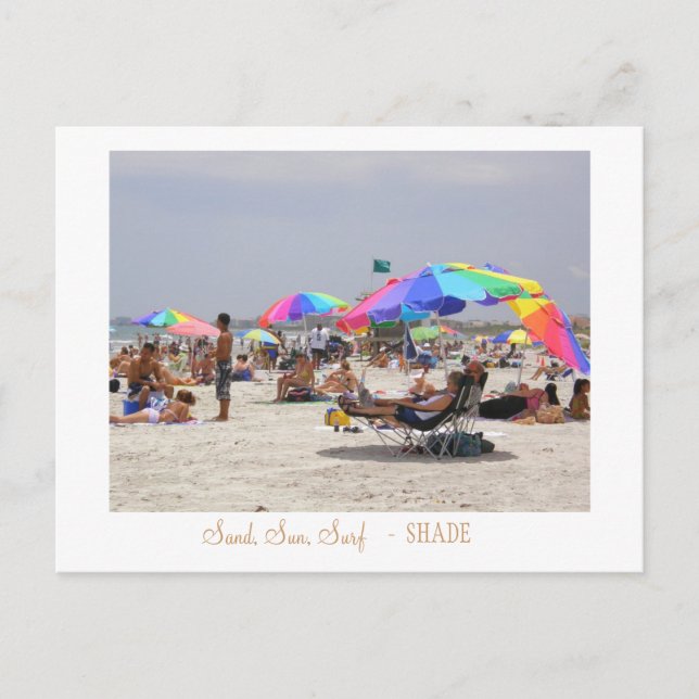 Sand, Sonne, Surf, - SHADE Postkarte (Vorderseite)