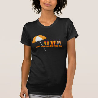 Sand, Sonne und Badeschuh-Spaß T-Shirt