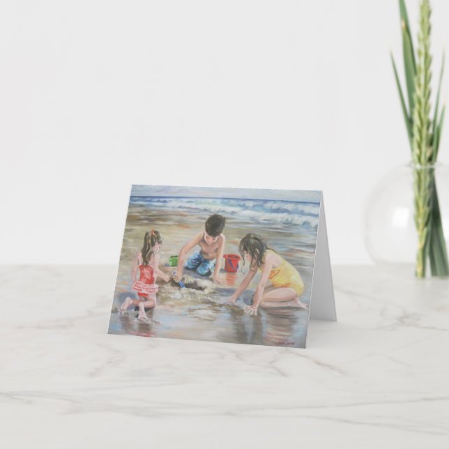 Sand spielen - Note Card Karte (Vorderseite)