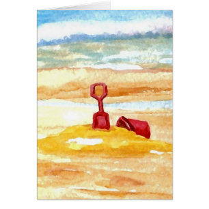 Sand-Spielwaren - Sand-Schloss-Gebäude auf dem